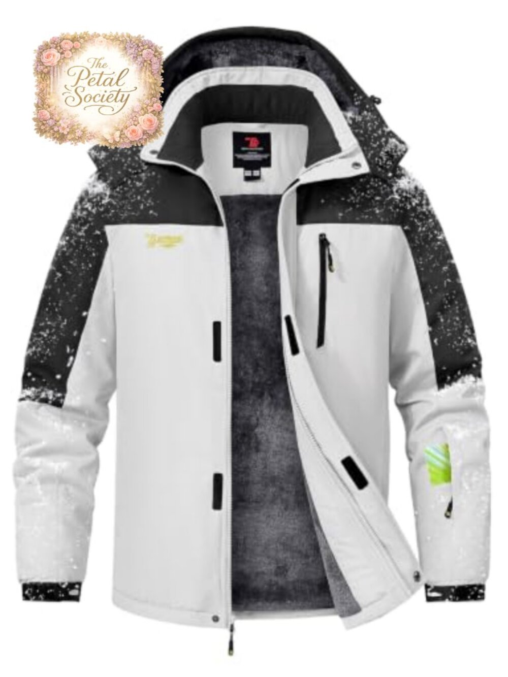 Men's Winter Ski Jacket Waterproof Fleece Lined Insulated Coat